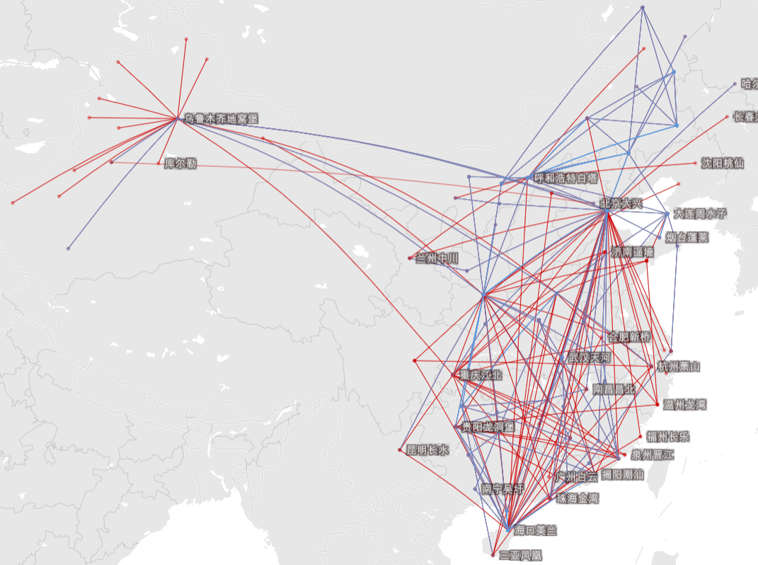 国航在天津的航线图图片