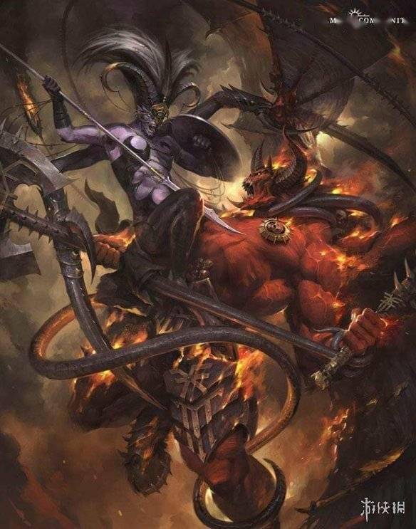 虽然同属混沌阵营,但四大邪神之间可没什么同胞之情,他们彼此敌对