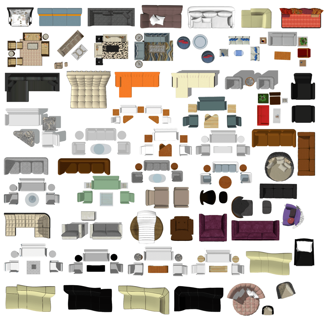 高颜值室内家具彩平图,这技能可是hold住甲方的秘技!_素材_参考_方案