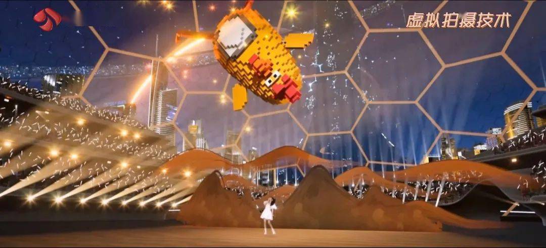 XR舞台、自由视角、虚拟拍摄、绿背抠像合成，这些舞台科技应用都在2022江苏卫视春晚