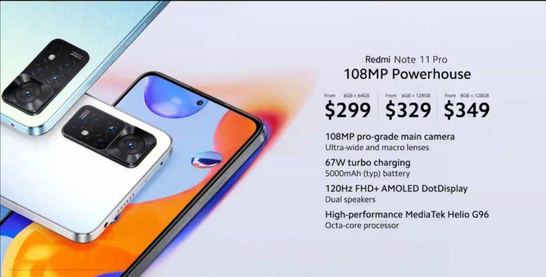Redmi Note11 Pro / Pro 5G 海外发布