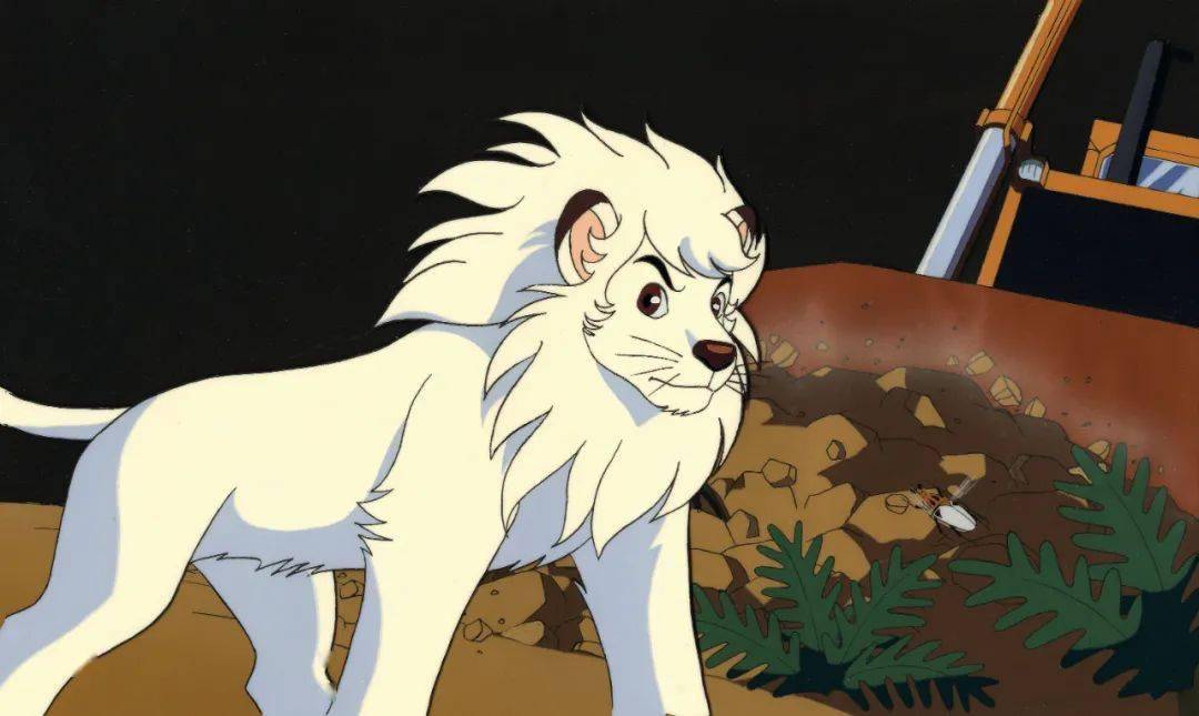 lot 0398手冢治虫 《森林大帝动画片,赛璐璐,附原稿 背景稿 线稿》