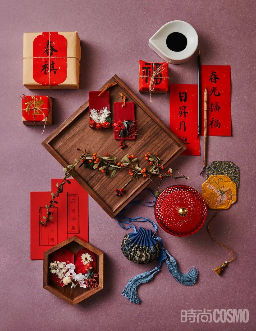 Cosmotude 新年五件套 你进行到哪一步了 插花 寓意 谐音