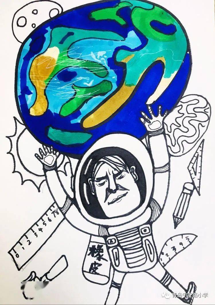 落实十个一之掌握一项艺术技能个人才艺秀绘画小明星张辰泽