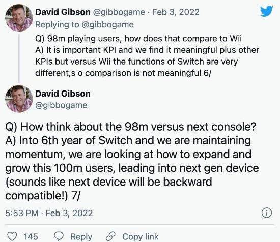 曝NS下一代主机或支持向下兼容 今年不会有Pro机型