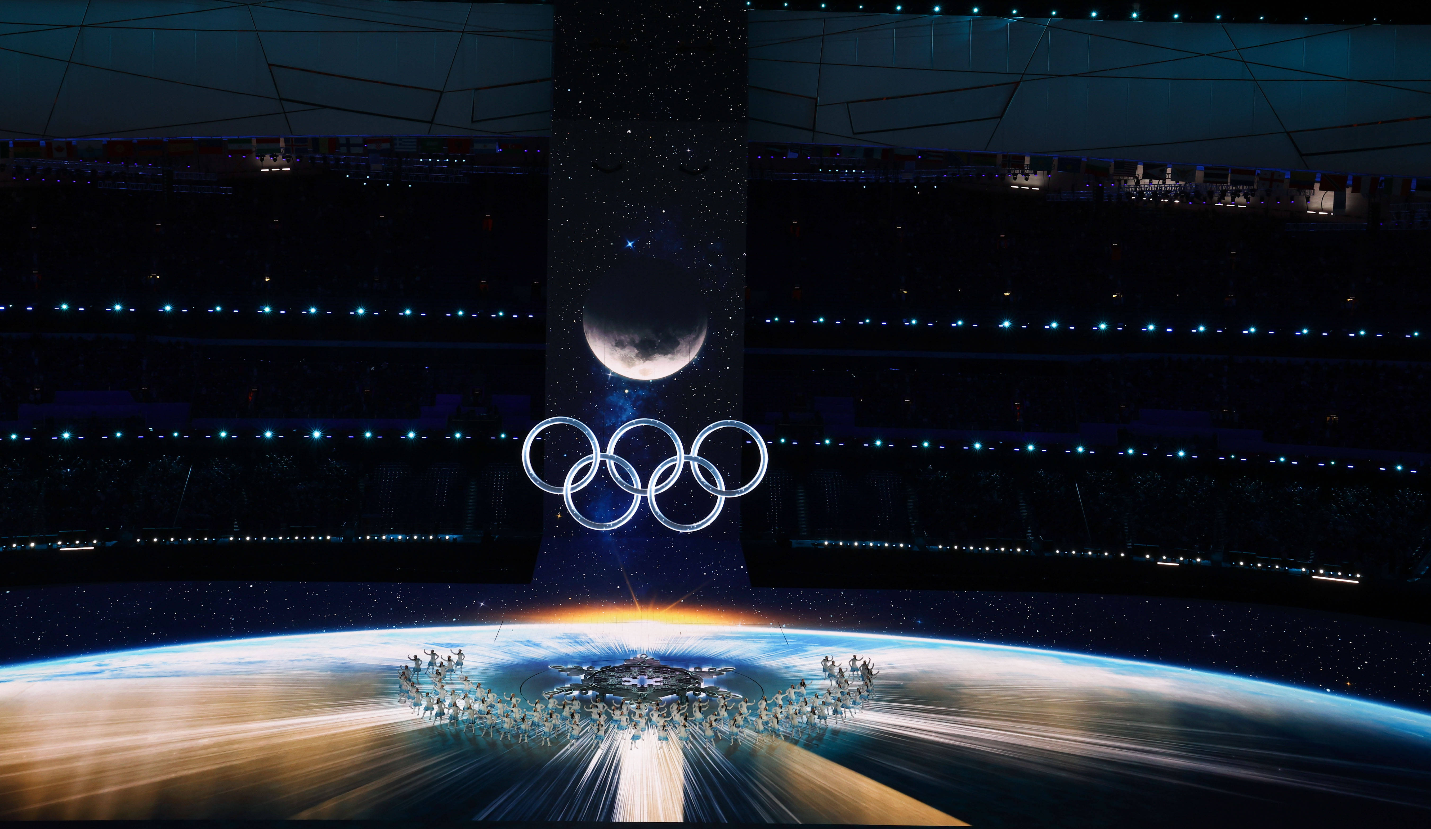 北京冬奥会开幕式背景图片
