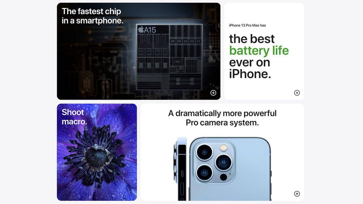 关键|苹果推出全新 iPhone 13 / Pro 产品页面，突出关键功能