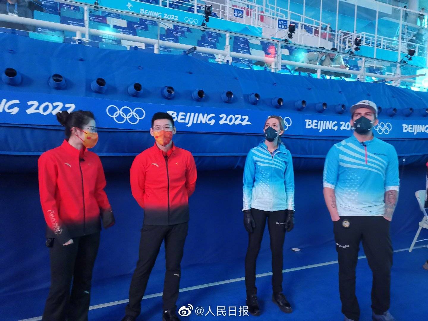凌智|冰壶混双循环赛第八轮，中国队负于美国