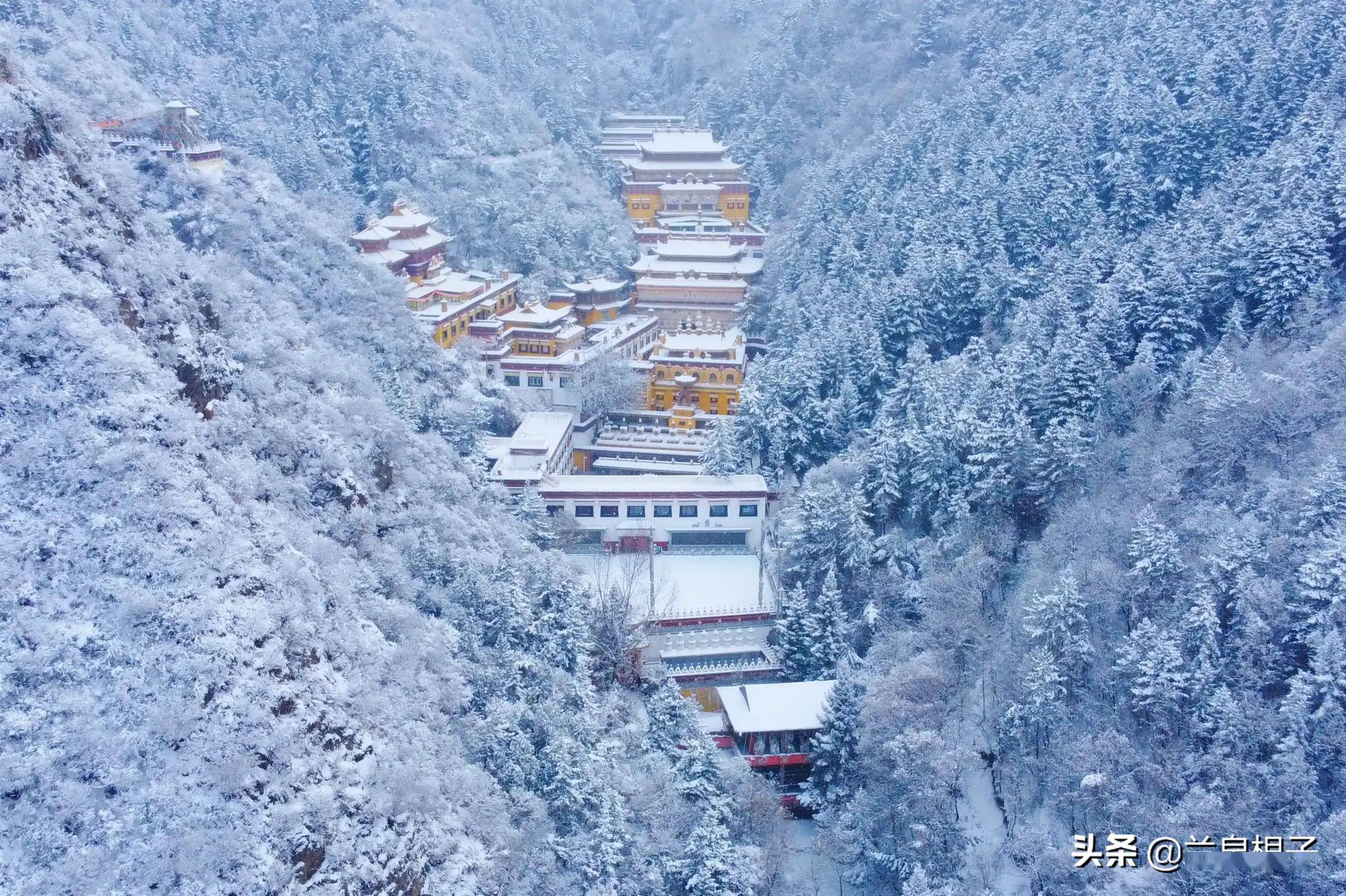 兰州石佛沟风景区雪景美如画_阿干镇_北国_旅游