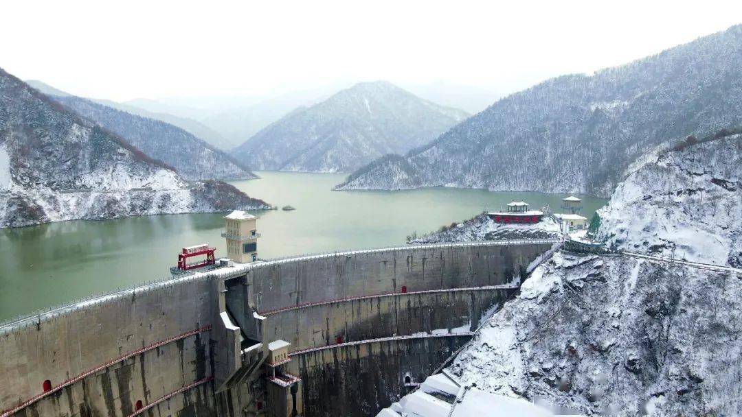 航拍美域蓝田十七清流潺潺济古城李家河水库