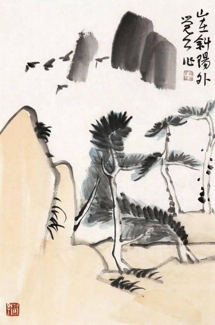 传统文人画,梅墨生的精美山水画作品欣赏_书画_道——梅_波罗蜜