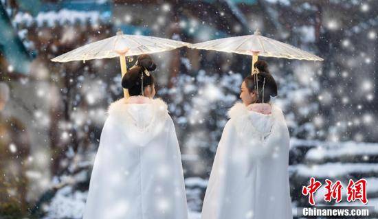 雪花|漫天雪花扮靓南京古韵建筑