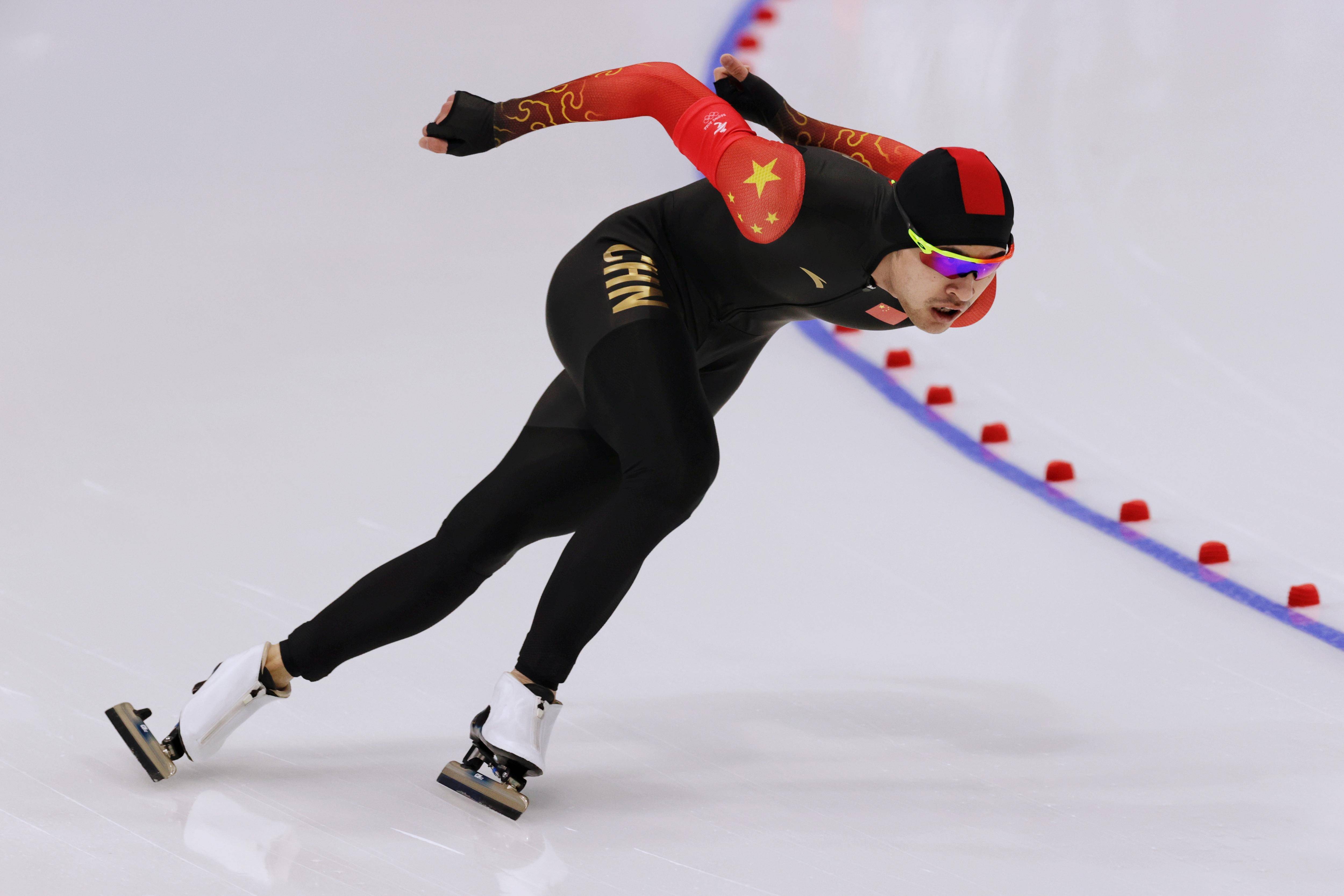 首次参加冬奥会比赛,中国选手宁忠岩1500米速滑获第七_宁忠岩速滑获第