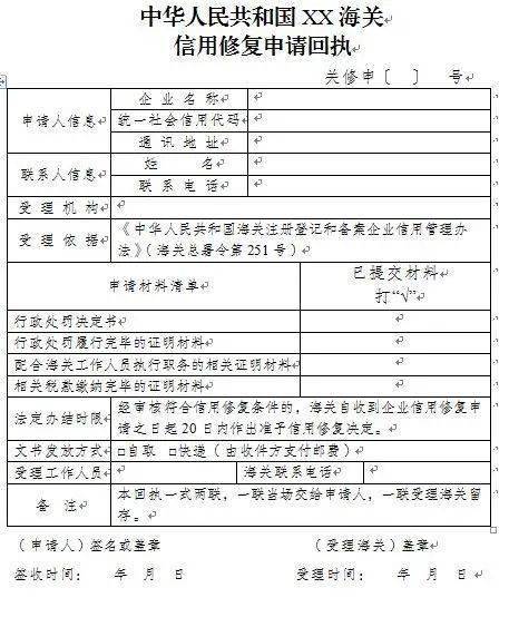 (海關總署第251號令,以下簡稱《信用辦法》) 第二十二條 企業有下列