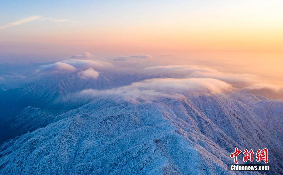 云海|江西武宁太平山现壮丽云海雾凇景观