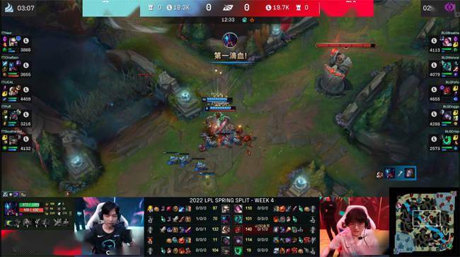 雷克塞|LOL-LPL：UCAL飞机反向W“死亡俯冲”葬送好局，BLG 2 -0轻取TT