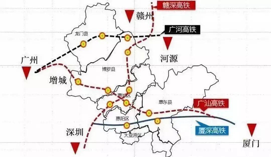 好消息!龙川西站将作为这三条高铁的交汇站!