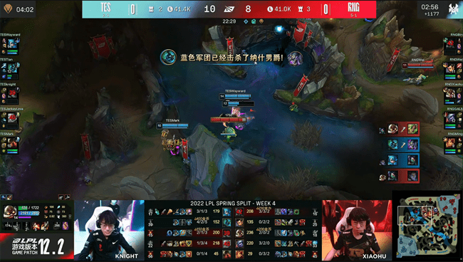 瑞兹|LOL-LPL：Xiaohu招牌飞机怒射四万输出，RNG顽强逆转2-0横扫TES