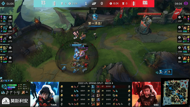 瑞兹|LOL-LPL：Xiaohu招牌飞机怒射四万输出，RNG顽强逆转2-0横扫TES