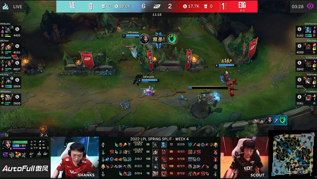 Viper|LOL-LPL：Viper金克丝死神飞弹抢到大龙，EDG强势逆转2-0横扫WE