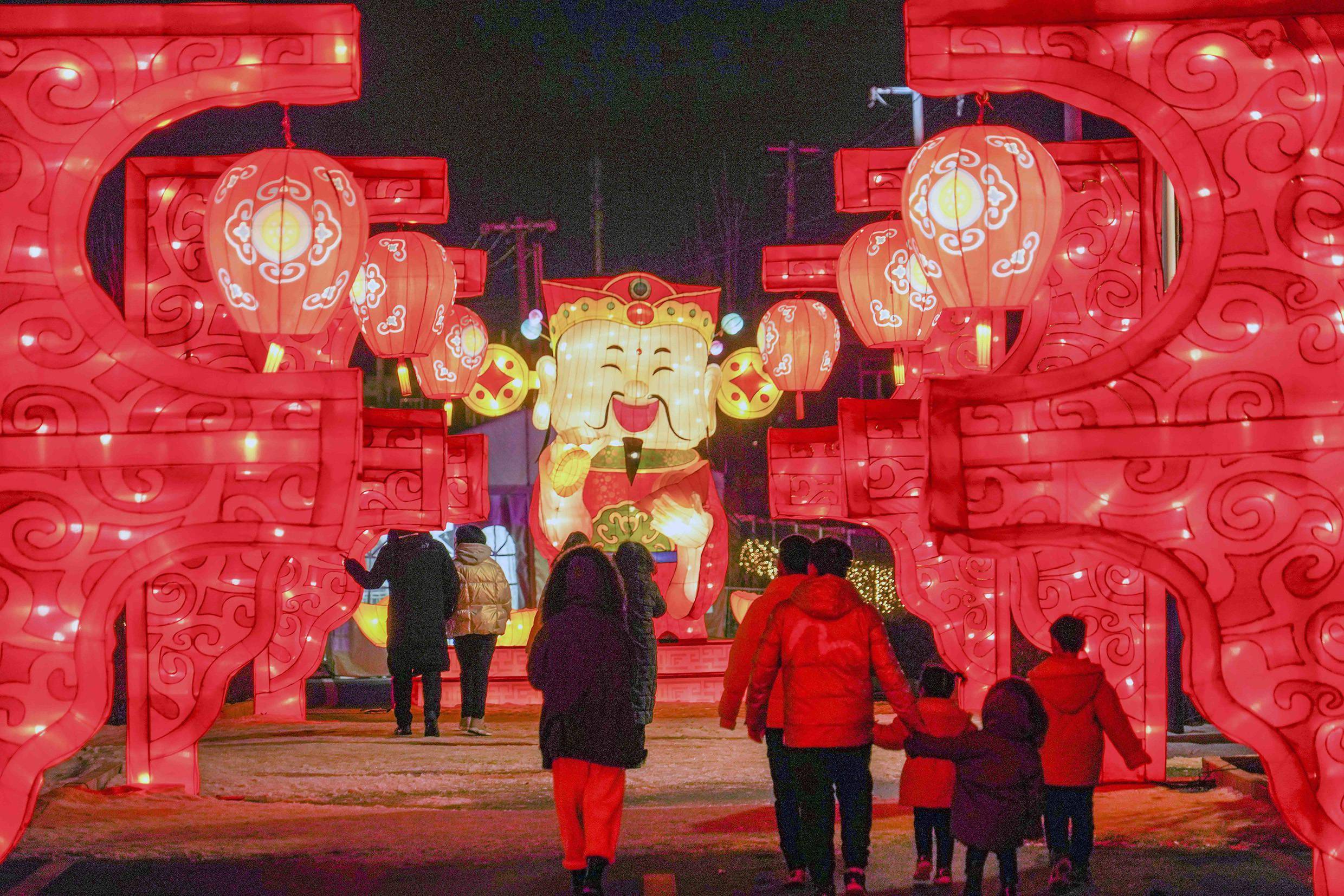 许昌灞陵公园元宵节图片