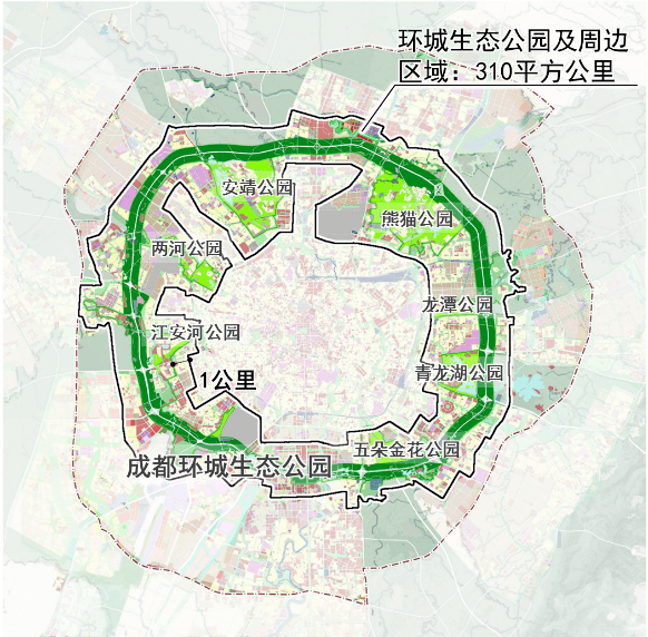 的公园城市示范区规划与实践探索以成都环城生态公园及周边区域为例