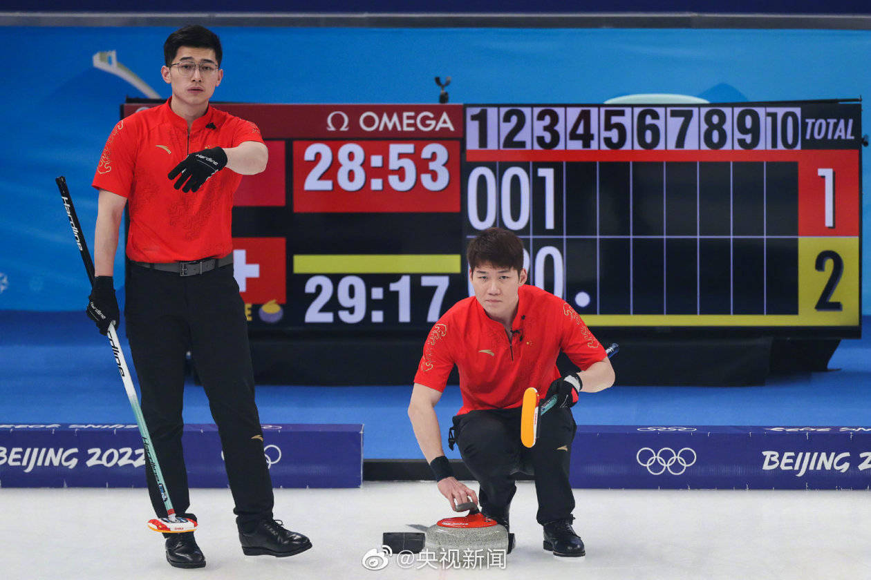 循环赛|中国男子冰壶战胜瑞士队