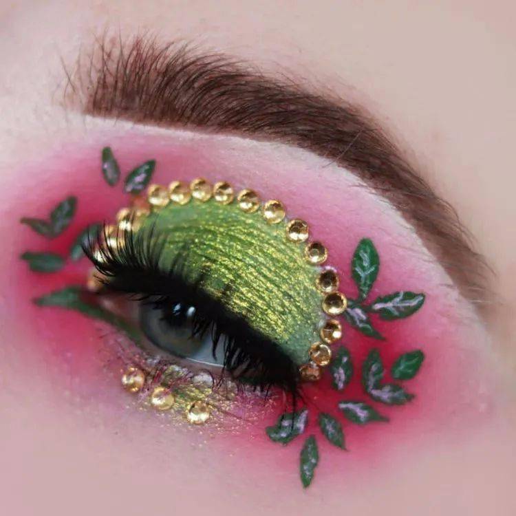 收藏|眼睛上的花朵_彩绘_ha_元起