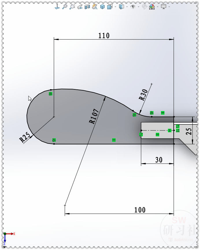 用solidworks画一把剪刀画一个移动复制一个