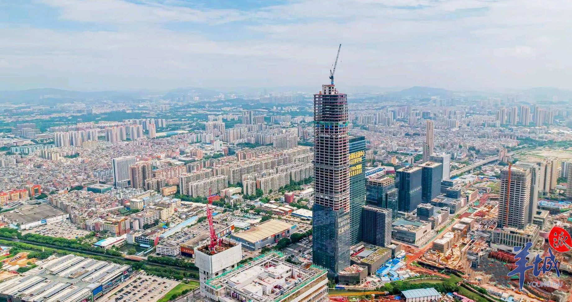 广州国际金融城起步区建设进度条更新