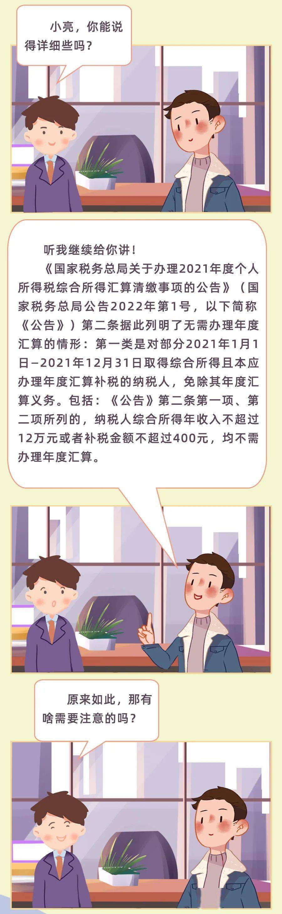 漫画解析 个税汇算小助手 二 我需要办理年度汇算吗 征期 信息 报表