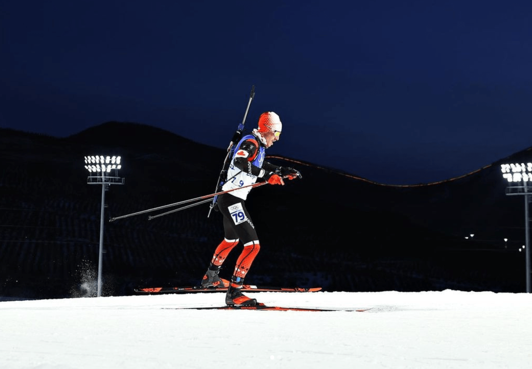 滑雪|加拿大运动员晒“雪如意”下比赛画面 感慨：冬奥之旅太棒了！