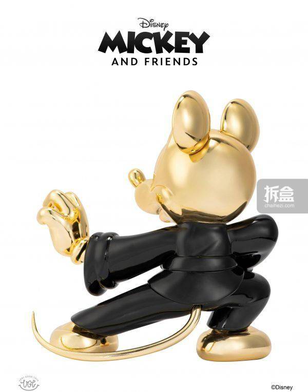 功夫VG TOYS 功夫米奇 MICKEY 经典款 黑金潮流艺术手办