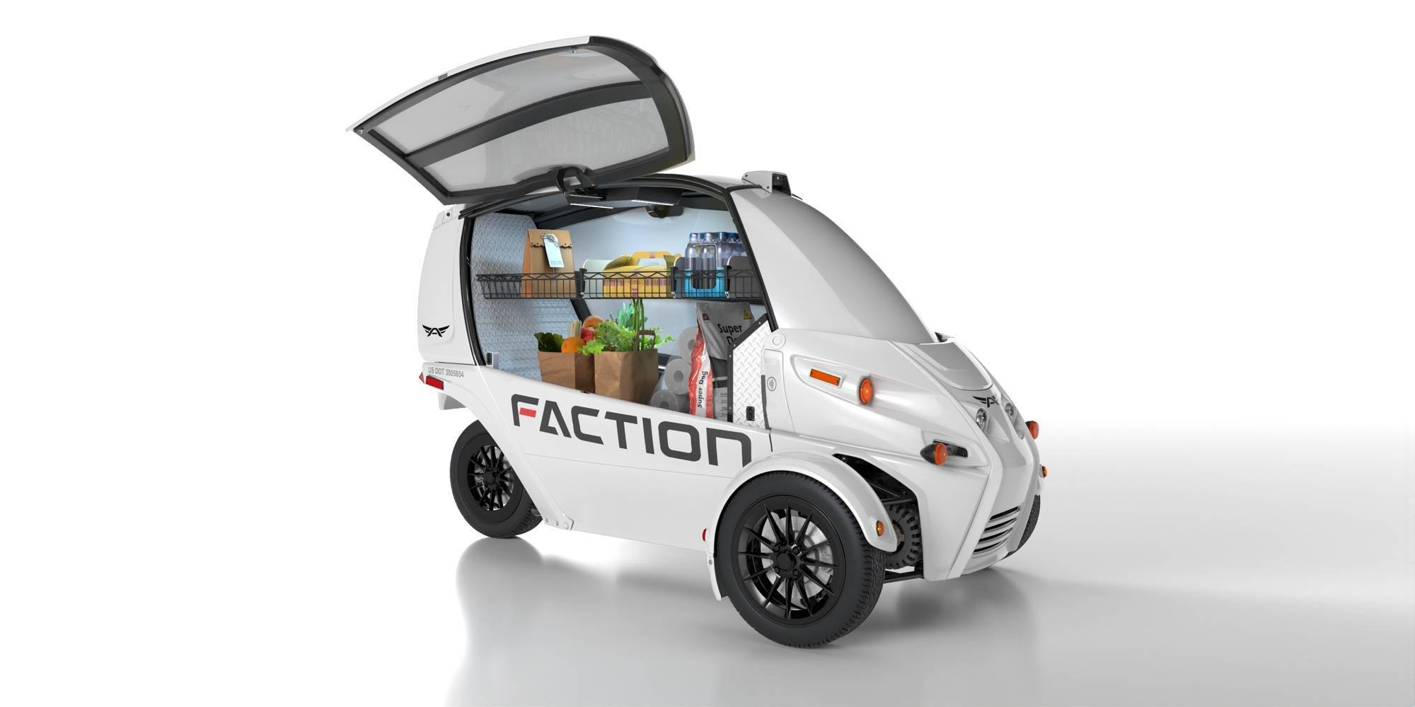 货物|Arcimoto 和 Faction 推出 “无人驾驶”，时速 75 英里的三轮电动送货车