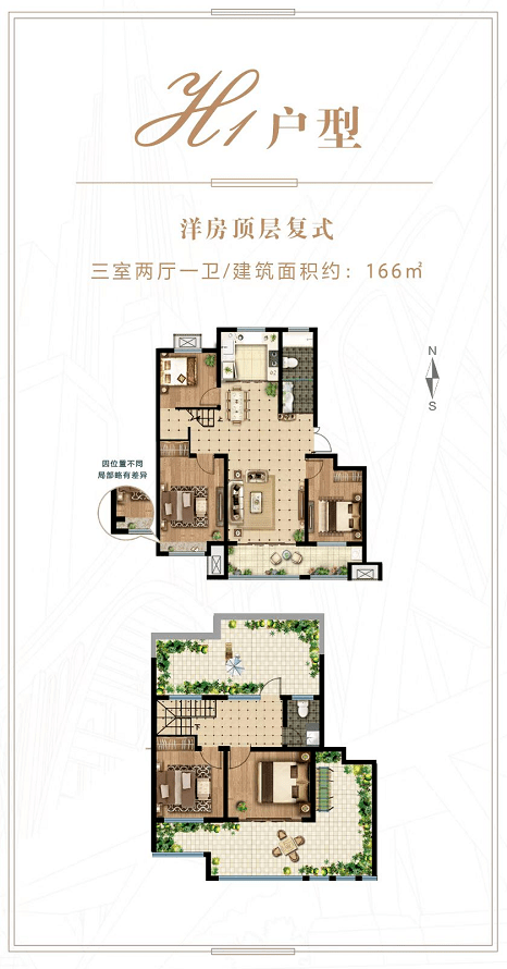 顶层复式 双露台!今年买今年住_生活_示意图_采光
