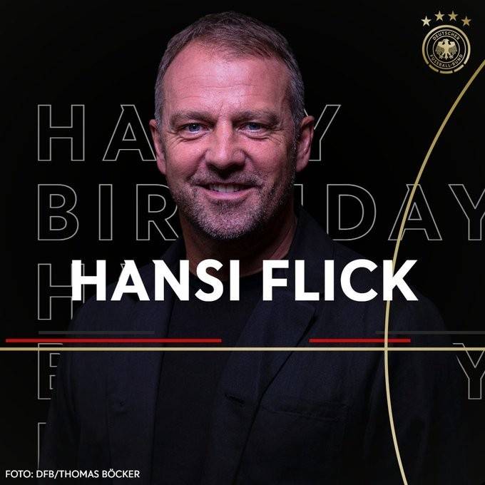 德国主帅弗里克57岁生日德国官推发文祝贺