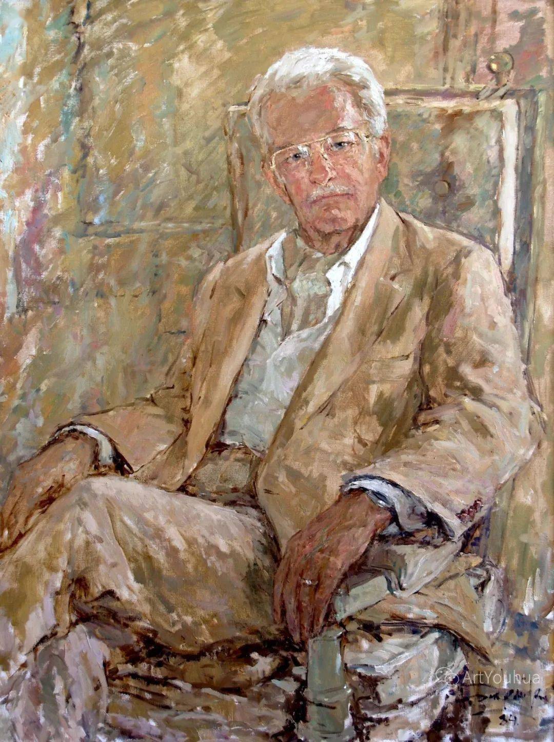 美国油画大师巴尔坎斯基笔下的人物肖像油画作品,太赞了_绘画_艺术