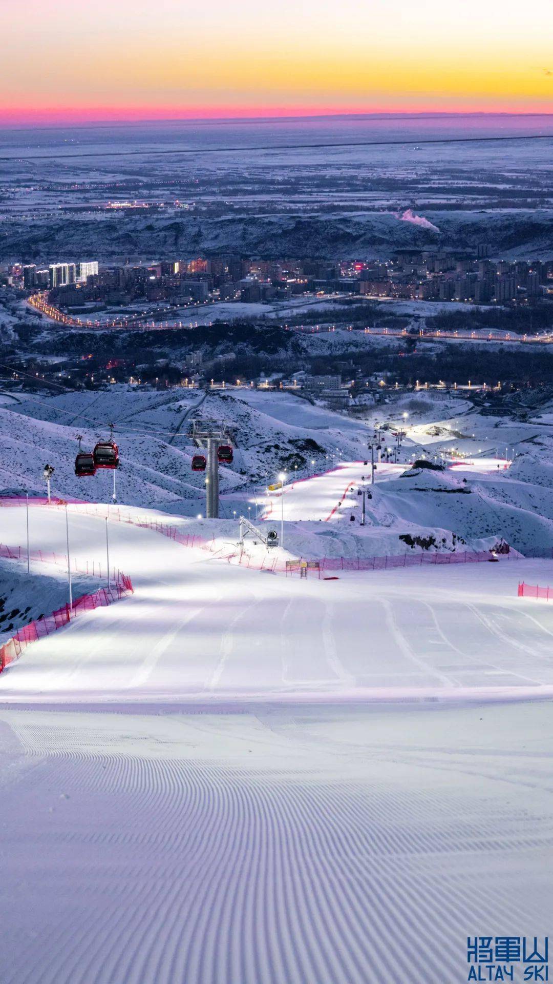 将军山滑雪场坡度图片