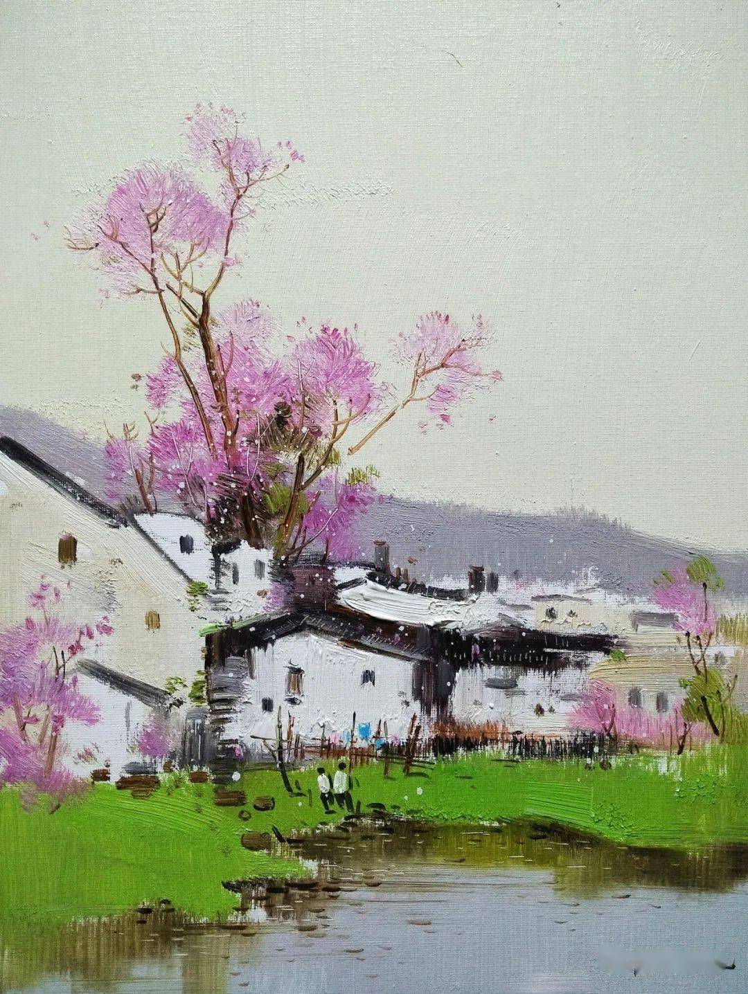 这组油画小品美得不可方物