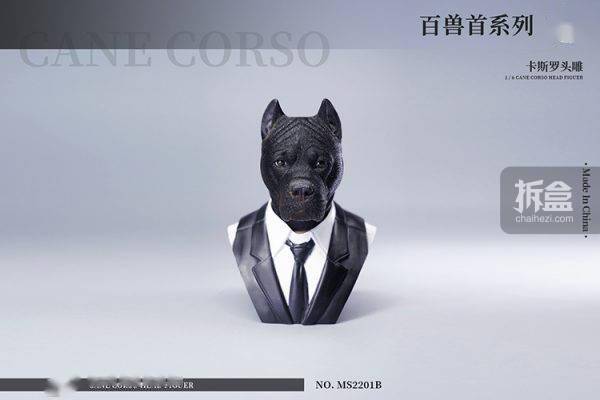 售价MOSTOYS 百兽首头雕 1/6卡斯罗犬头雕可动 兵人配件