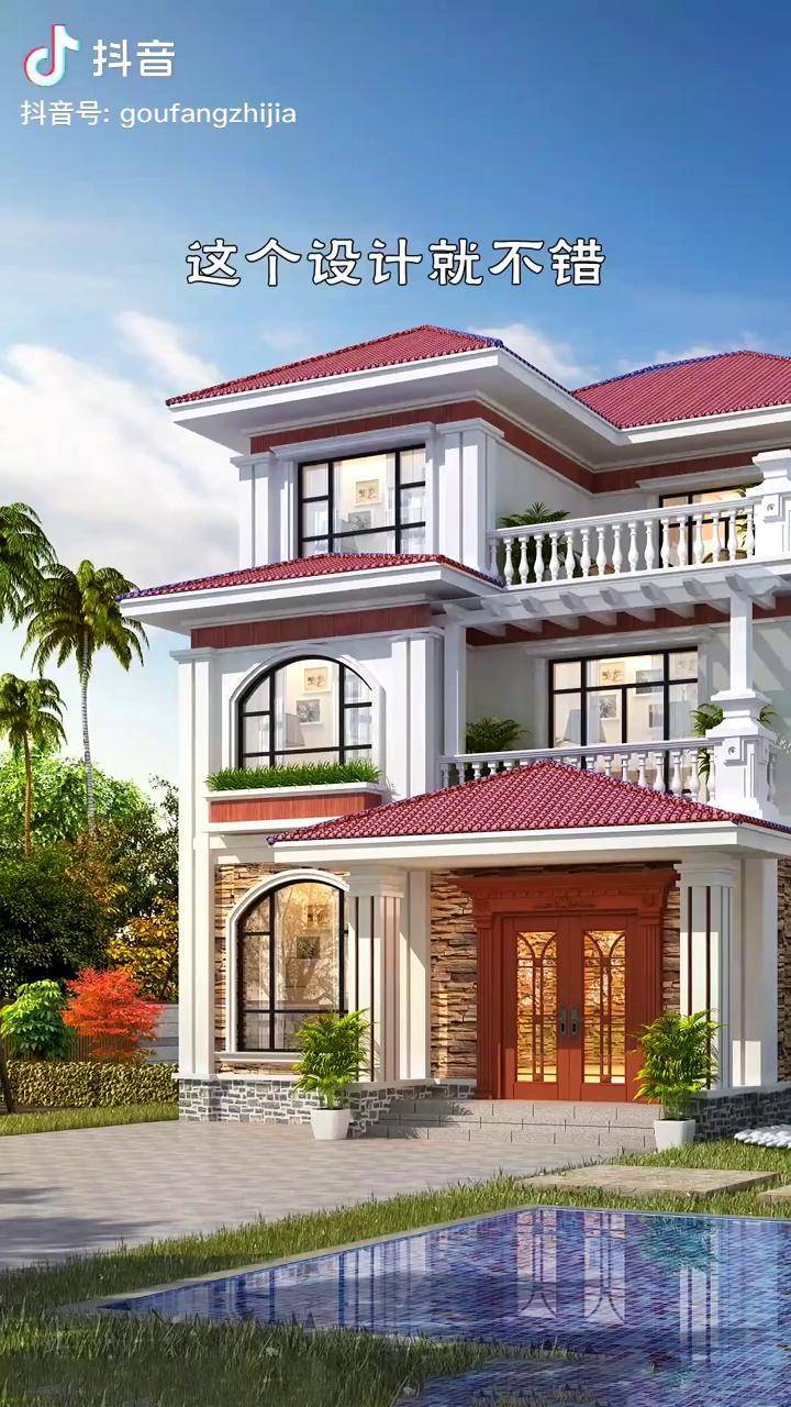 小面宽建的别墅也很漂亮农村自建房