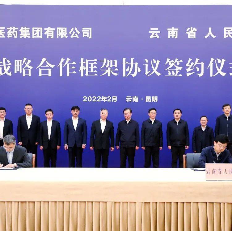 省政府与国药集团签署战略合作协议 王宁王予波刘敬桢共同见证签约_发展_云南_产业
