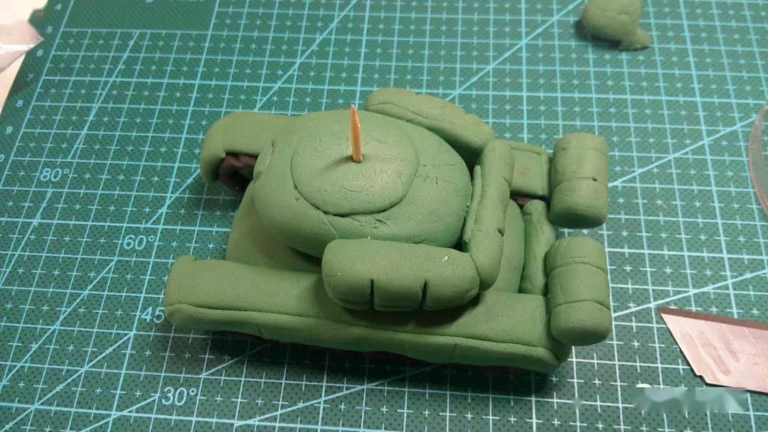 男孩子看到就忘不掉的小坦克你也可以做出来99a主战坦克粘土教程