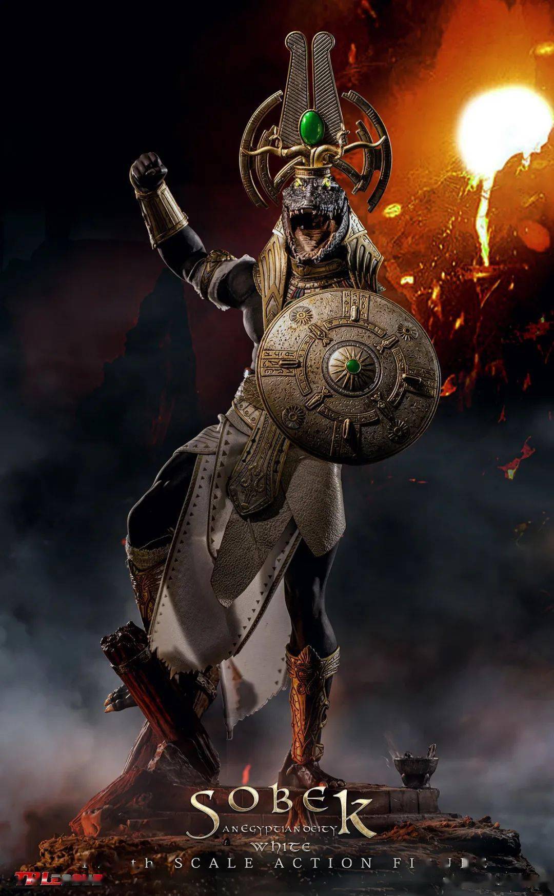 新品预定~ tbleague 1/6 埃及众神系列 索贝克 pl2022-188ab 黑色