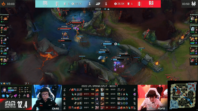 中路|LOL-LPL：新人Care阿狸魅惑妖术连环命中，FPX让一追二2-1掀翻BLG