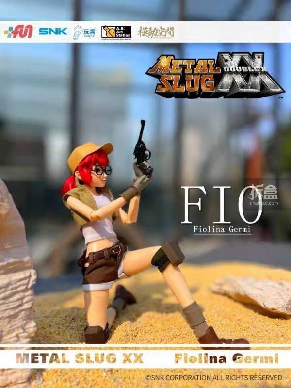 护膝 AK工作室 合金弹头XX FIO菲欧 街机游戏1/6可动人偶手办