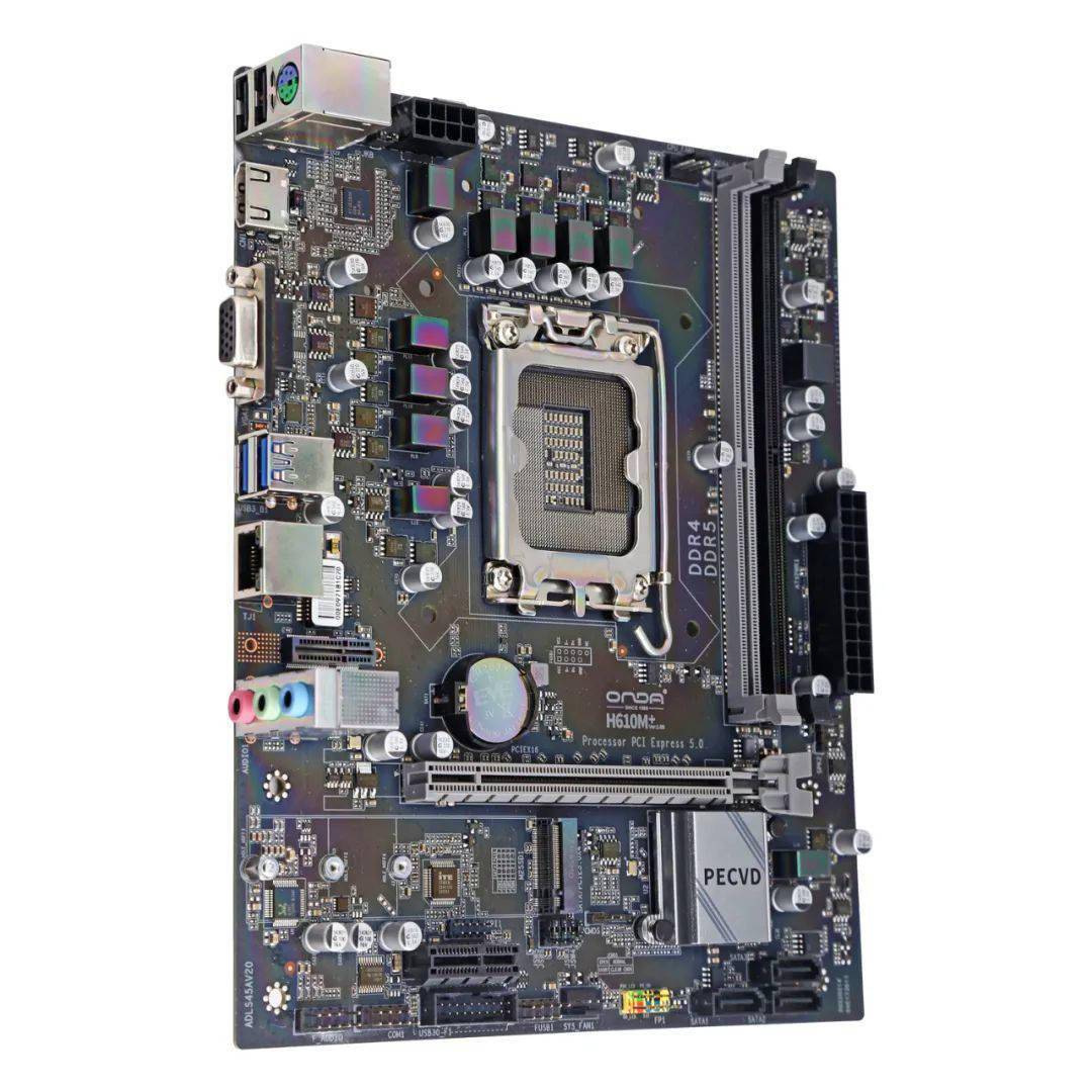 技术|昂达推出奇葩 H610 主板：搭载 DDR4 + DDR5 双插槽