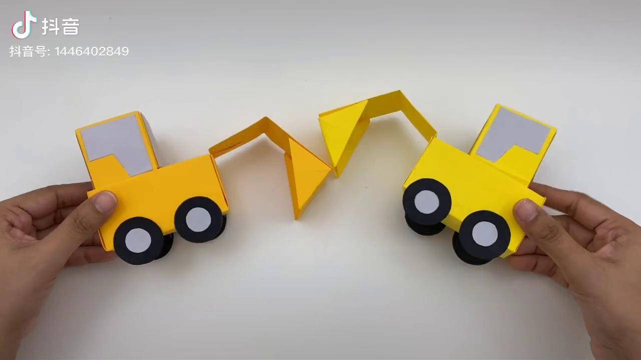 手工折纸工程车简单图片