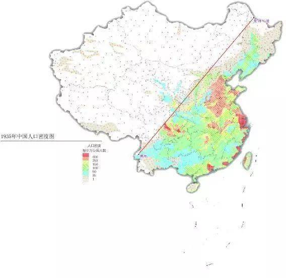 地图看世界给整个世界画一条胡焕庸线