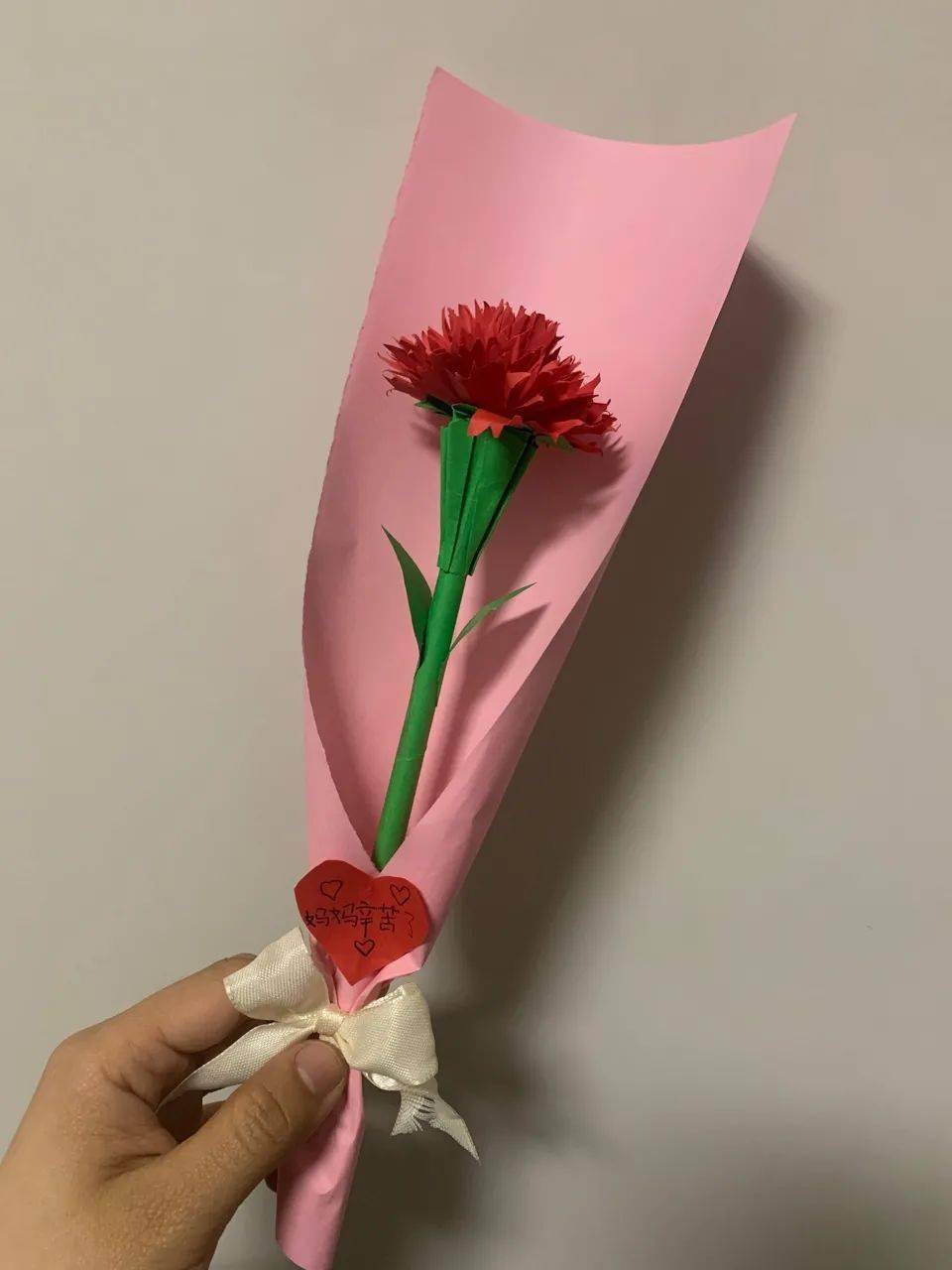 梅郎创优送你一朵康乃馨给生活添点爱武义实验小学百情班三八节系列
